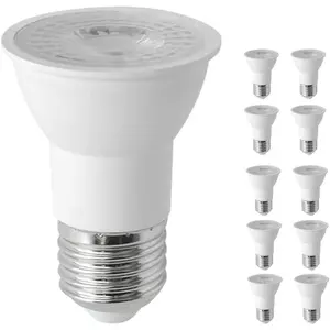 PAR16 LED Bulbs, 10 Pack Dimmable, 5.5W, 500LM, 5000K Daylight LED Flood Lights (50W Halogen Equivalent), LED Spotlight Bulbs, Recessed Lighting, E26 Screw Base