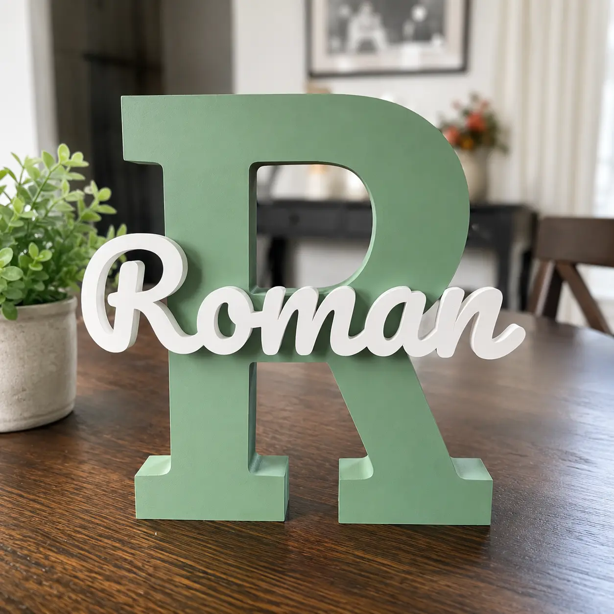 Custom Name Letter Sign | Personalized Name Decor | Layered Name Plaque | Nursery Kids Room Decor | Custom Gift