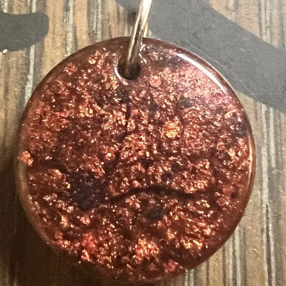 Hand made resin pendant