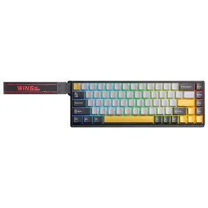 AULA WIN68 HE MAX Wired Mechanical Gaming Keyboard with Hall Effect Switches 60% RGB Lighting 8000Hz Polling Rate Full-key Hot-Swap for PC Mac