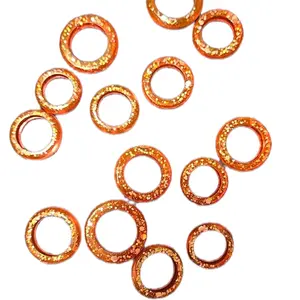 Pink Resin Rings - Unique Design, Ideal for Jewelry Making