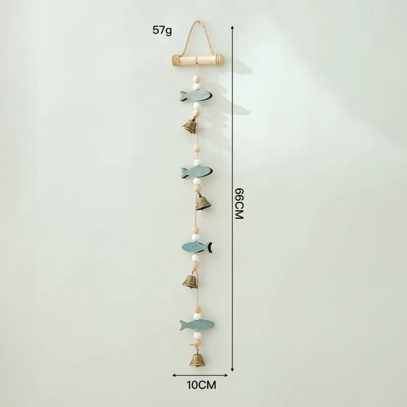 4 fish bell pendants