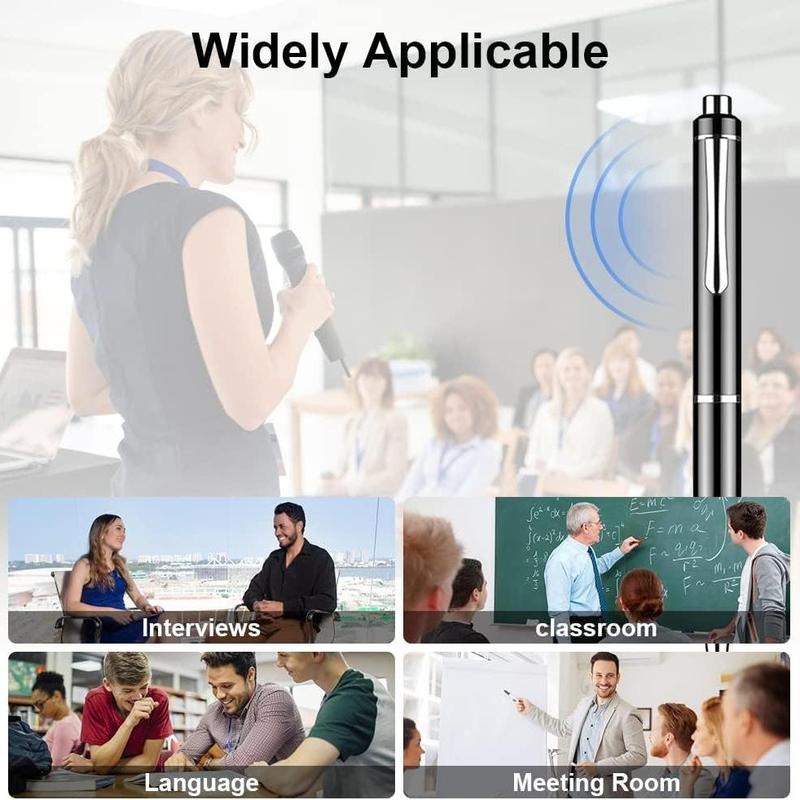 PAKIDA Portable Digital Voice Recorder, Rechargeable Mini Recorder, Noise Cancelling Recording Equipment for Lecture, Meeting, Course, Voice Recorder Pen
