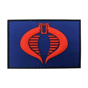 GI Joe Cobra Tactical Hook Fastener Patch [3D-PVC Rubber-3.0 X 2.0 inch-MC8]