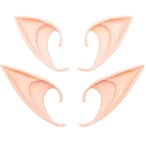 Cosplay Fairy Pixie Elf Ears - Soft Pointed Tips Anime Party Dress Up Costume Masquerade Accessories for Halloween Christmas Party ,2 Pair
