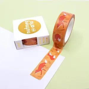Autumn Orange Fox Tape Washi