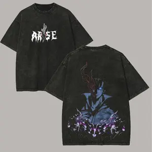 Solo Leveling Arise Printed Unisex Washed T-Shirt93