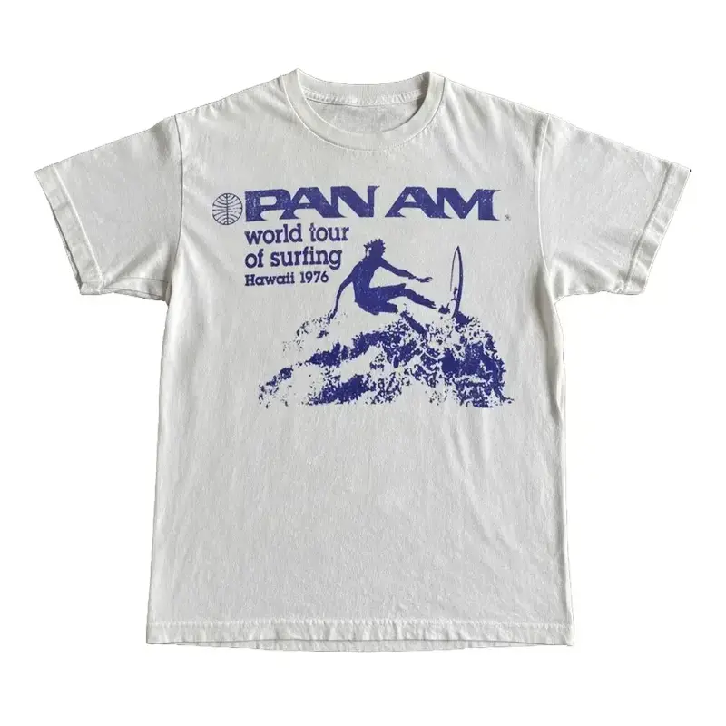 Vintage PanAm Surfing Tee, Graphics Tee, Gift for Him, Perfect Gift for Fans