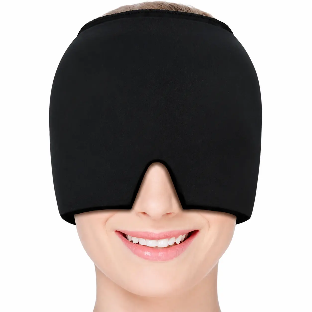 Migraine Relief Cap, Headache Relief Cap Mask Products, Cooling Odorless Gel Ice Head Wrap for Tension, Stress,Hangover & Puffy Eyes,Summervibes,Perfect Holiday Gift