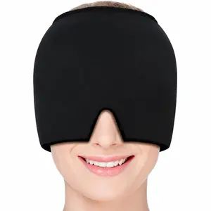 Migraine Relief Cap, Headache Relief Cap Mask Products, Cooling Odorless Gel Ice Head Wrap for Tension, Stress,Hangover & Puffy Eyes,Summervibes,Perfect Holiday Gift