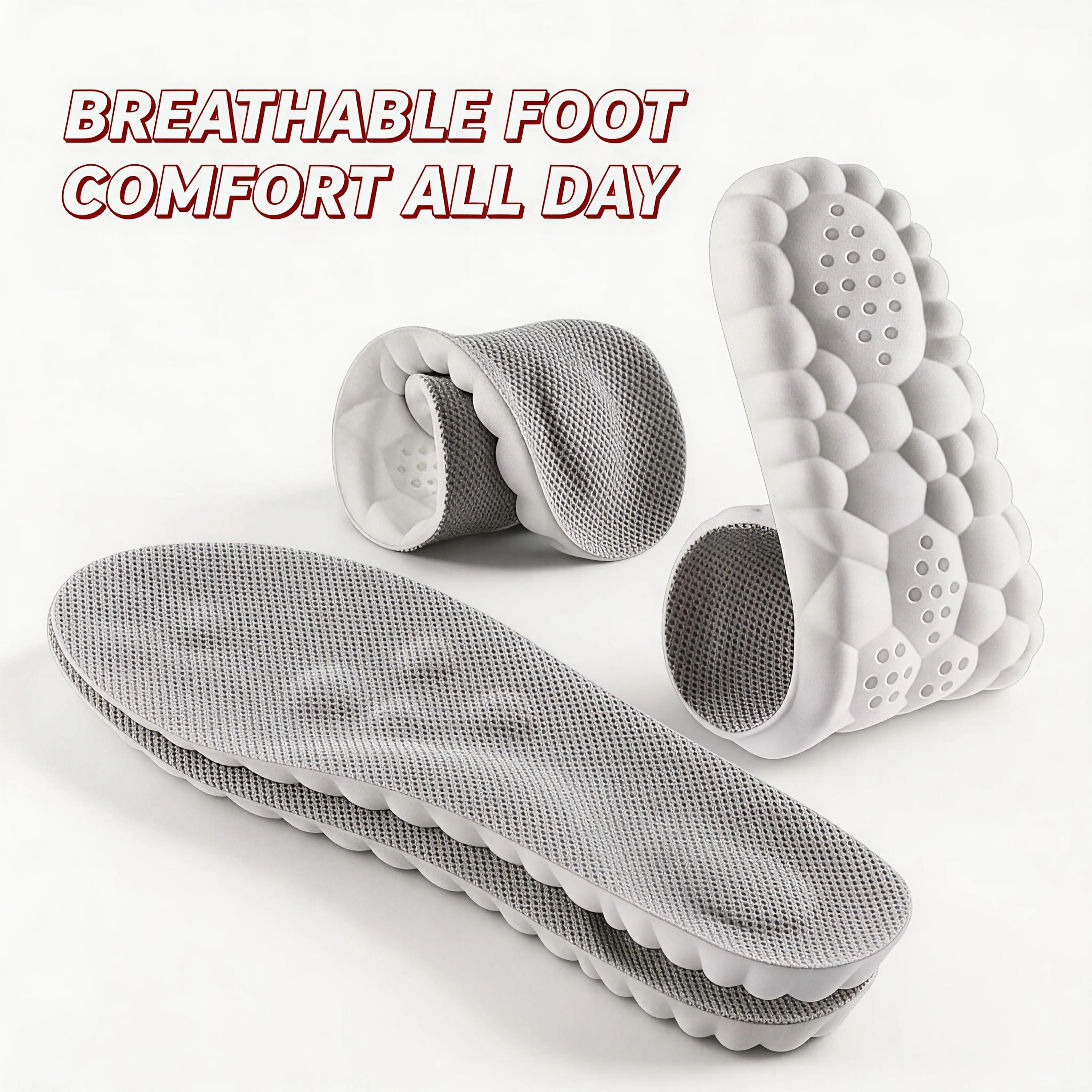 High-elastic athletic shoe liner featuring corrective insoles with reflective bumps and moisture-wicking padding, suitable for basketball, jump rope, sprints, shock absorption, jumping, and comfort—core functions that help reduce heel impact and alleviate