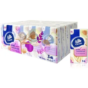 3-Ply Ultra Care Pocket Tissues, Travel Size (30 Packs of 10 Tissues)