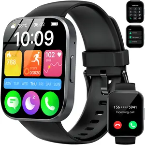 OUKITEL 2025 Smart Watch(Answer/Make Call), 1.91" HD Smart Watches for Men Women, Fitness Tracker with Heart Rate Sleep Monitor, IP68 Waterproof, 140+Sport Mode Fitness Watch for Android iOS