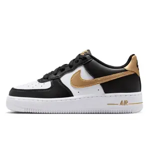Youth Nike Air Force 1 Black/Metallic Gold-Black (CT3839 009) (GS)