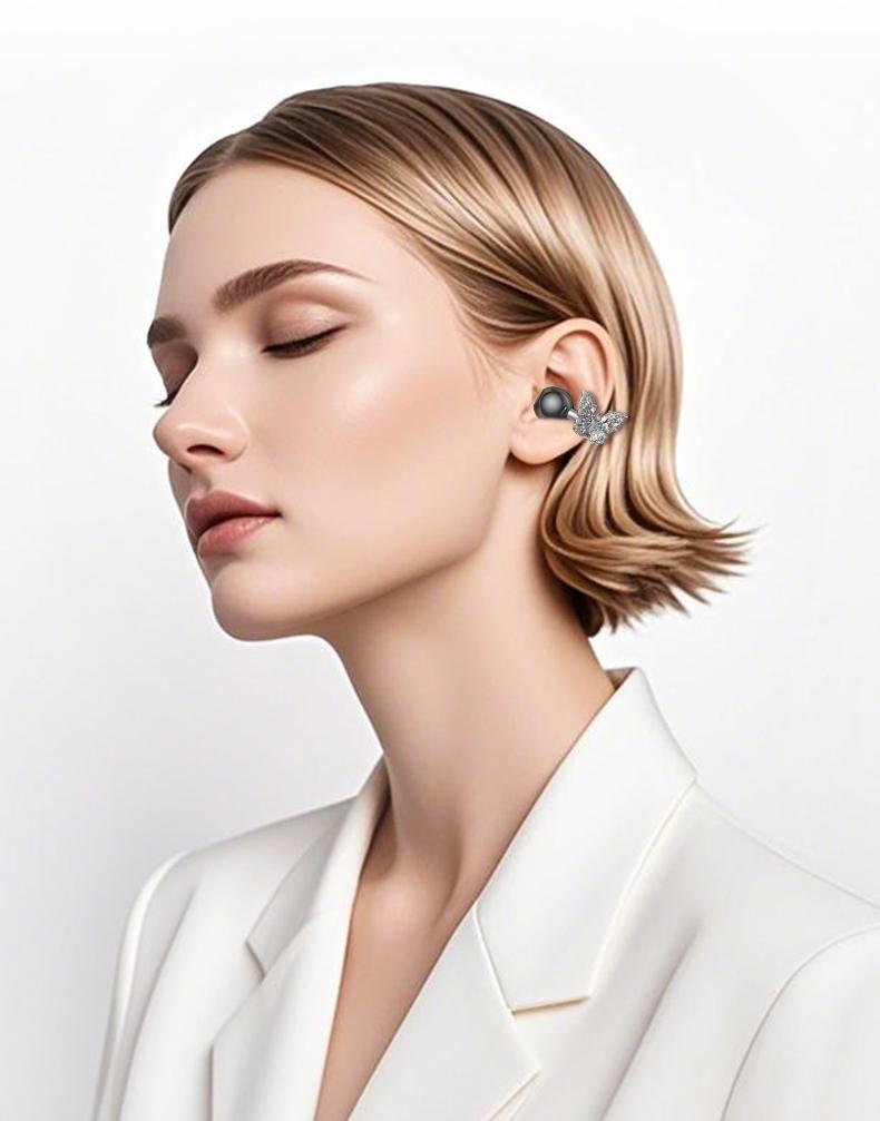 PAXA C08 Clip On Wireless Headphones with 2025 Bluetooth 6.0 for Faster, Stable Connection & Low Power Use, DT6.0 Pulse Directional Tech, 360° ACS Panoramic Sound, IPX5 Waterproof Audio Earbuds for Music & Calls, Comfortable for Sports