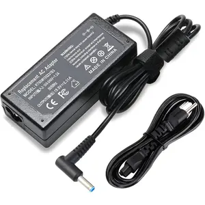 Laptop Charger for HP Smart Blue Tip Pavilion x360 x2 11 13 15 Elitebook 830 840 850 G3 G4 G5 G6 Probook 450 G5 640 650 G2 Spectre l25296-002 710412-001 741727-001 740015-003 854054 Power Supply Cord