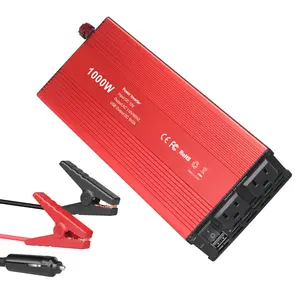 1000W Car Power Inverter, 12V DC to 110V AC Converter with Dual AC Outlets & USB Ports for Outdoor Travel, Solar Panels, Emergency Backup