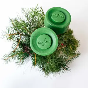 Smoosh body wash bar soap, with grit, 2-pack, Twin Pines scent