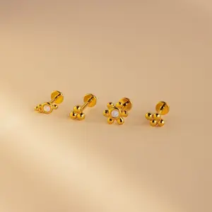 Opal Cluster Studs Set by Caitlyn Minimalist