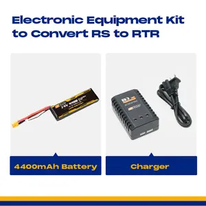 Electronic Equipment Kit to Convert RS to RTR (4400mAhBattery, for 1:10 FCX10 Land Rover Camel Trophy ,1:6 Jimny,FCX10 LC80,FCX10 K5,FCX10 PRO LC80, 1:10 FJ40,1:10Mashigan, 1:10 Atlas)