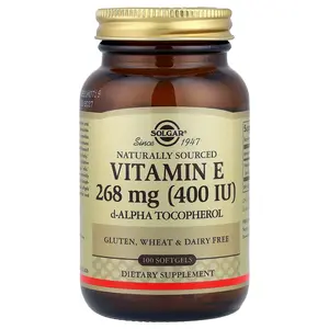 Solgar Vitamin E, 268 mg (400 IU), 100 Softgels