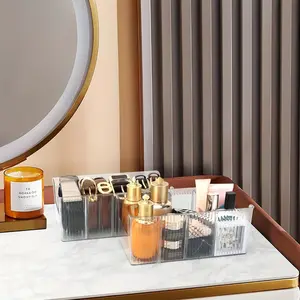 Belt storage box, spacious divided belt organizer, multi-functional tray, suitable for countertop or desktop organization, ideal for organizing cosmetics, wardrobe items and bathroom essentials