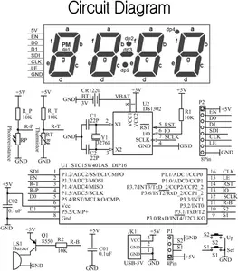 EIELE Soldering Practice Kit Color Changing Clock Electronic Learning Kit for Soldering Enthusiasts