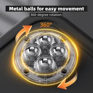Self Adhesive Caster Wheels - 360° Swivel Universal Wheel, Mini Roller Ball Transfer Bearing for Small Kitchen Appliances, Storage Box