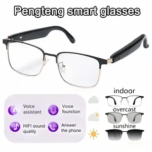 Pengteng Smart Glasses with Wireless Headphones, HiFi Music and Remote Photo Capture, Smart Audio Glasses, Versatile Wearable Tech for Commuting, Travel and Sports, Smart Glasses Camera