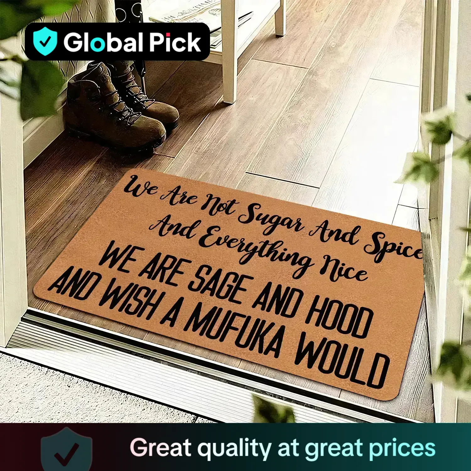 Letter Pattern Welcome Door Mat, Easy To Clean Non-slip Entrance Mat, Household Decorative Floor Mat for Indoor Living Room Bedroom Bathroom Home Deco