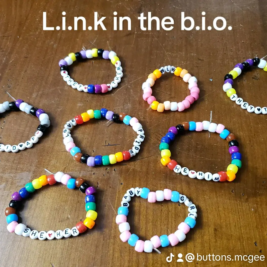 Custom Pride LGBT Kandi Pony Bead Bracelets