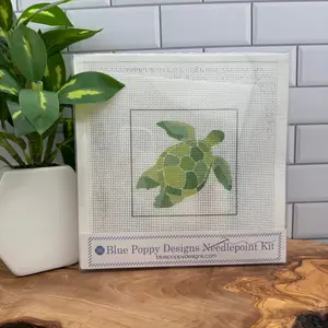 Green Turtle Needlepoint Kit