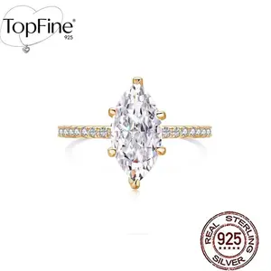 925 Sterling Silver 5#-9# Low Allergy High-Quality Sparkling Teardrop Cut Synthetic Zirconia Inlaid Bridal Wedding Engagement Banquet Promise Ring Women'S Wedding Evening Party Decorative Jewelry Valentine'S Day Gift