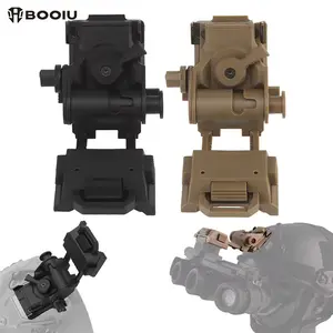 BOOIU L4G24 NVG Mount Bracket Nylon Tactical Helmet Foldable Night Vision Goggle Mount Quad NVG Goggles for PVS15 PVS18 PGPNVG18 Helmet Stent
