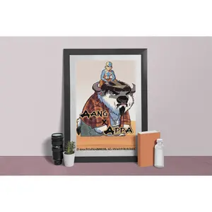 Barrio Bender Aang x Appa 8x12 Art Print