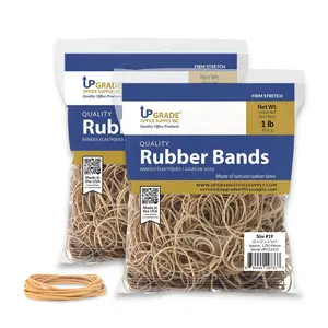 Upgrade Office Supply UPG23419PK2 Rubber Bands, Size #19, 2-Pack, 1,250 Bands/Bag, 1 lb Bags, USA