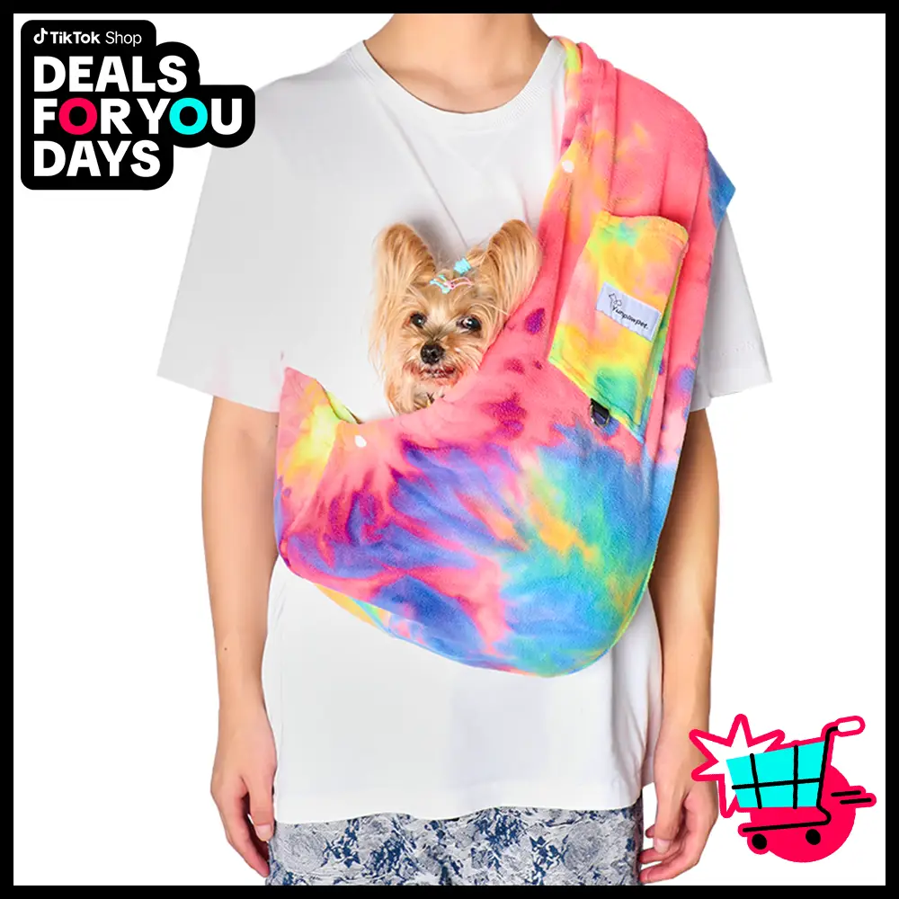 L Cuddler Pet Sling, Pet Carrier, Handsfree Up To 15lbs, dog & cat sling Soft touch for Chinchillas, Hedgehogs, Puppies, Sugar Gliders, Guinea Pigs, R