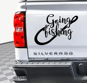 Going Fishing Featuring a Hook Decal – High-Quality Vinyl Outdoor Sticker | Thrilling Signs