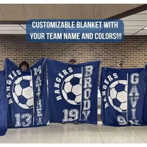Personalized 2026 Soccer Blanket: Custom Team Name Gift