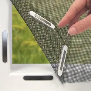 Magnetic Window Mesh Net, No Drilling Required, Adjustable Size, Quick Installation, Breathable Mosquito Proof, Durable Metal Frame