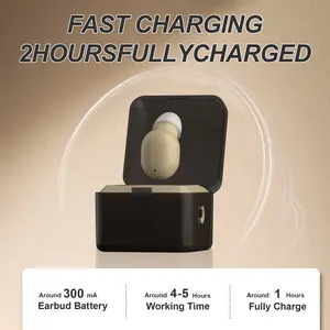 Invisible miniature personal sound-enhancing earphones, with a fashionable appearance. The headphones come with a charging storage case. They are lightweight and comfortable, suitable for daily use by the elderly and adults.