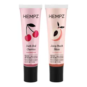 Hempz Exclusive Tinted Juicy Lip Balm Bundle Set, 0.44 fl oz, Peach-Flavored, Sweet Aroma, Natural Oils-Infused Lip Care Treatment