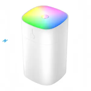 Aromatherapy essential oil humidifier 400ML upgraded version colorful LED, silent humidifier with automatic power-off protection, portable small humidifier