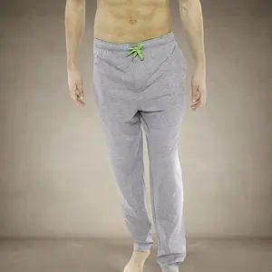 Men's Heather Contrast Elastic Sleep Pants - Grey Green - FINAL SALE