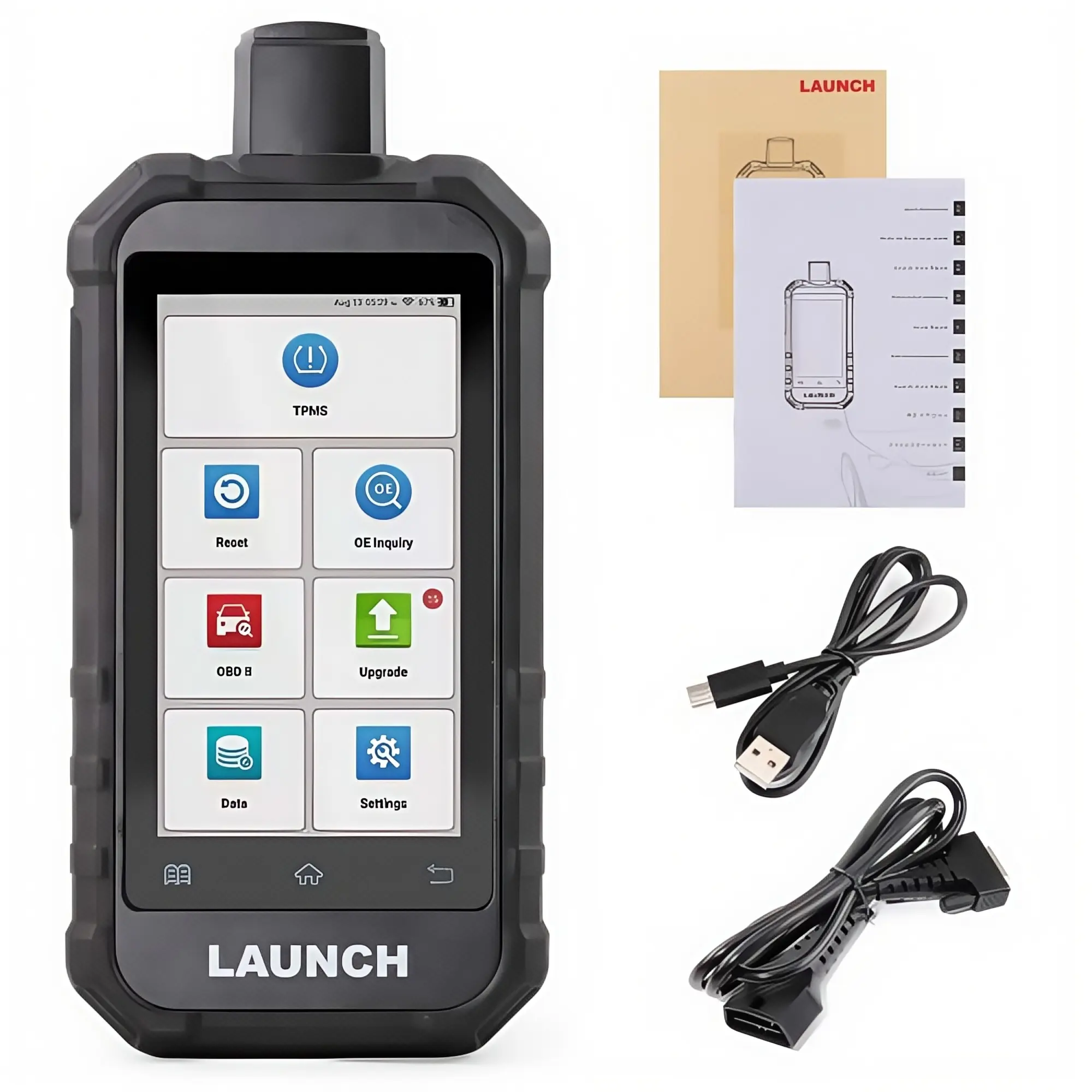 LAUNCH Creader TPMS 5011 V2 TPMS Activation Diagnostic Tool with 12 Reset Functions, 315/433MHz & 2.4Ghz Tire Pressure Sensors, WIFI Upgrade, Android OS, Car Relay Tester, Car Circuit Tester, Automotive Oscilloscope Multimeters