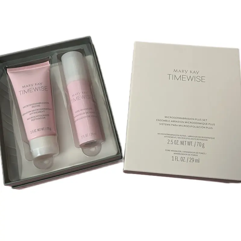 Mary Kay TimeWise Microdermabrasion Plus Set Skincare Flawless Minimizer for Smoother Radiant Skin 2-Step Pore Minimizer with Microdermabrasion Refine & Pore Minimizer