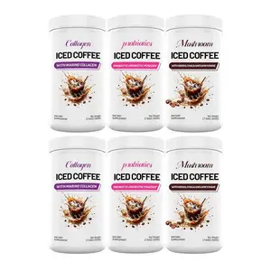 6 Pack Iced Coffee Bundle - (2 Collagen Coffee, 2 Mushroom Coffee, 2 Probiotics Coffee) - 500g