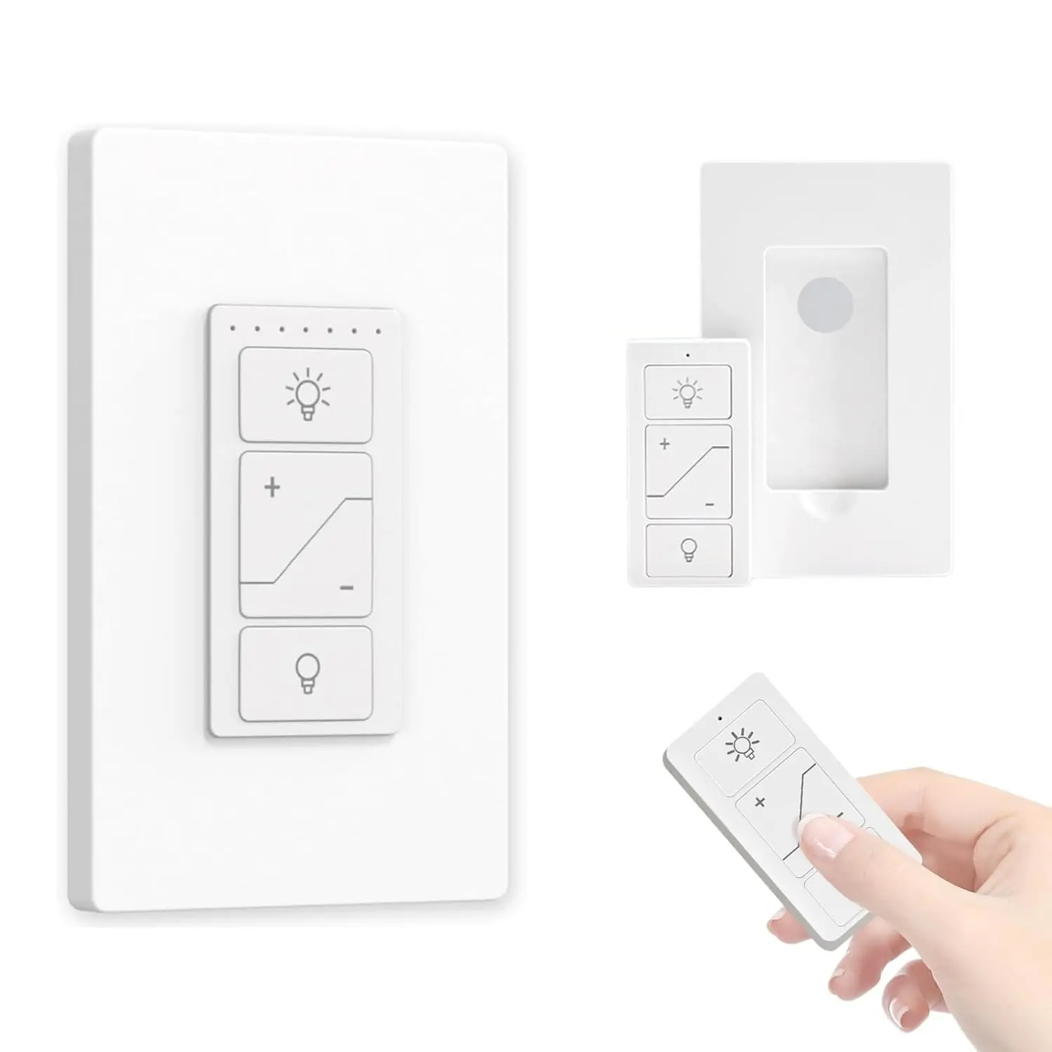 Single-Pole Smart Dimmer Light Switch - 2.4G&5G Wi-Fi, Alexa Voice Support, No Hub Required, App Control, 1%-100% Dimming, Custom Schedules, Wall Mount, Living Room Electrical Fixture for LED/Halogen/CFL Bulbs, Memory Setting, Any Occasion