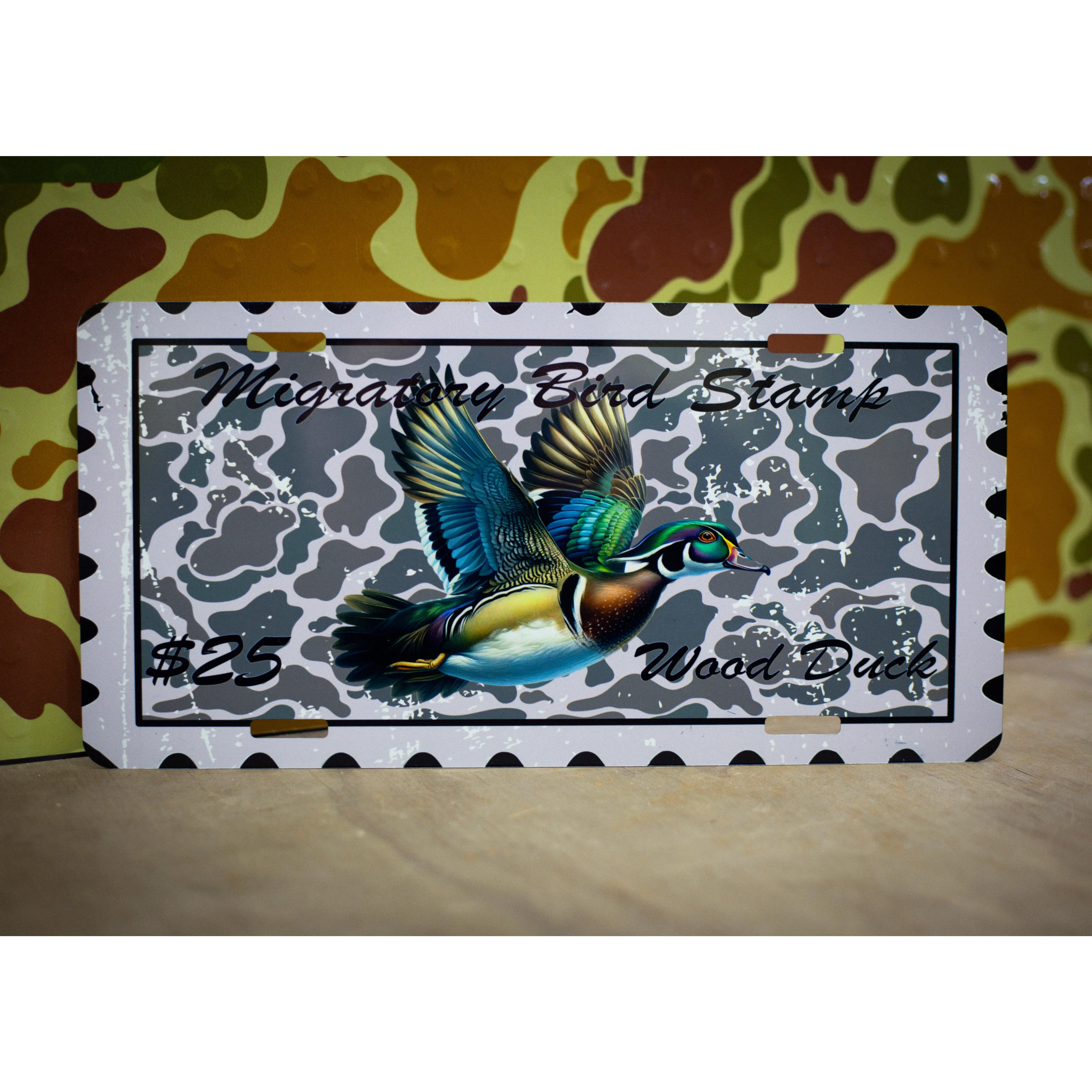 Wood duck stamp - car tag