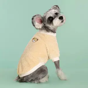 Warm Winter Pet Jacket for Small Dogs and Cats, Soft Pullover Vest for Chihuahua, French Bulldog, Yorkie, Bichon Frise, 100% Polyester Fiber